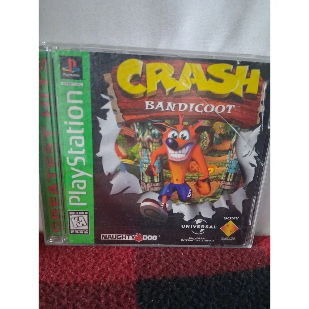 Crash Bandicoot PS1 (Sony PlayStation 1, 1996) Greatest Hits Complete & Tested